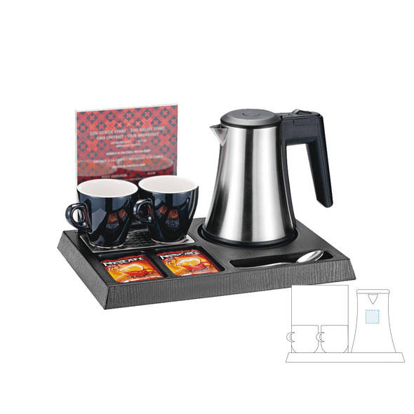 Black ABS Room Service Tray